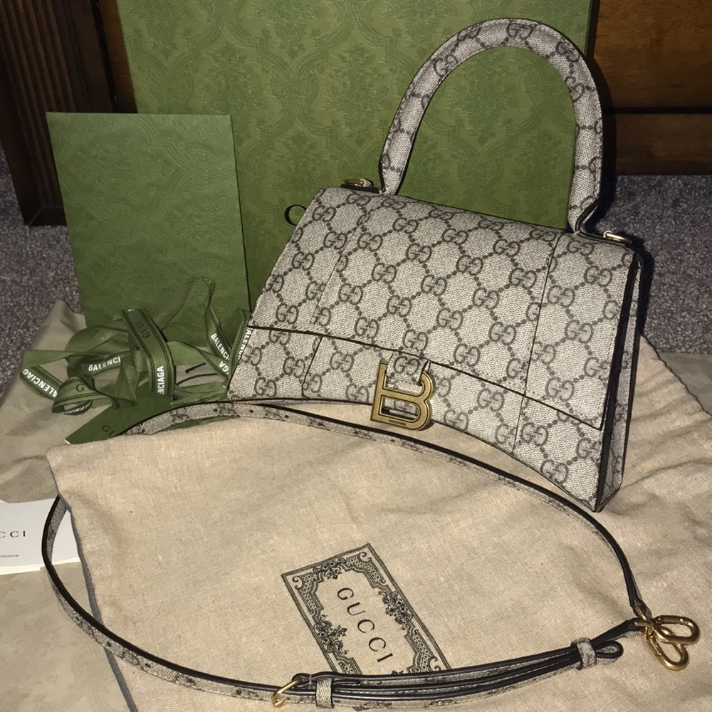 Gucci x Balenciaga 2021 "The Hacker Project" Small Hourglass Bag